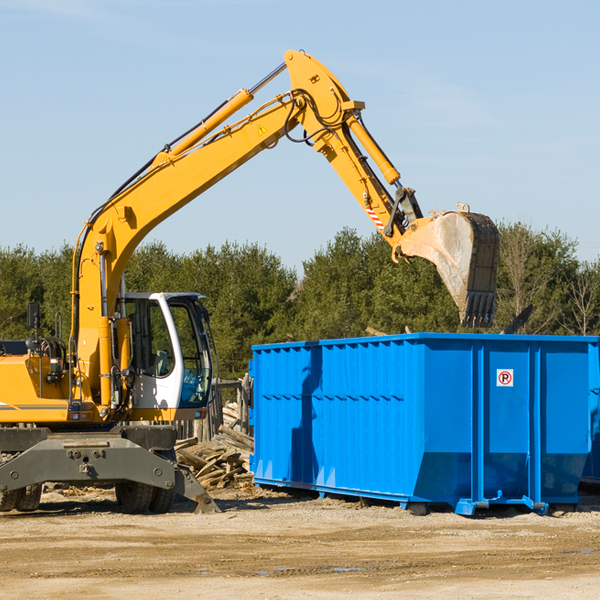 are there any restrictions on where a residential dumpster can be placed in Cardington Ohio